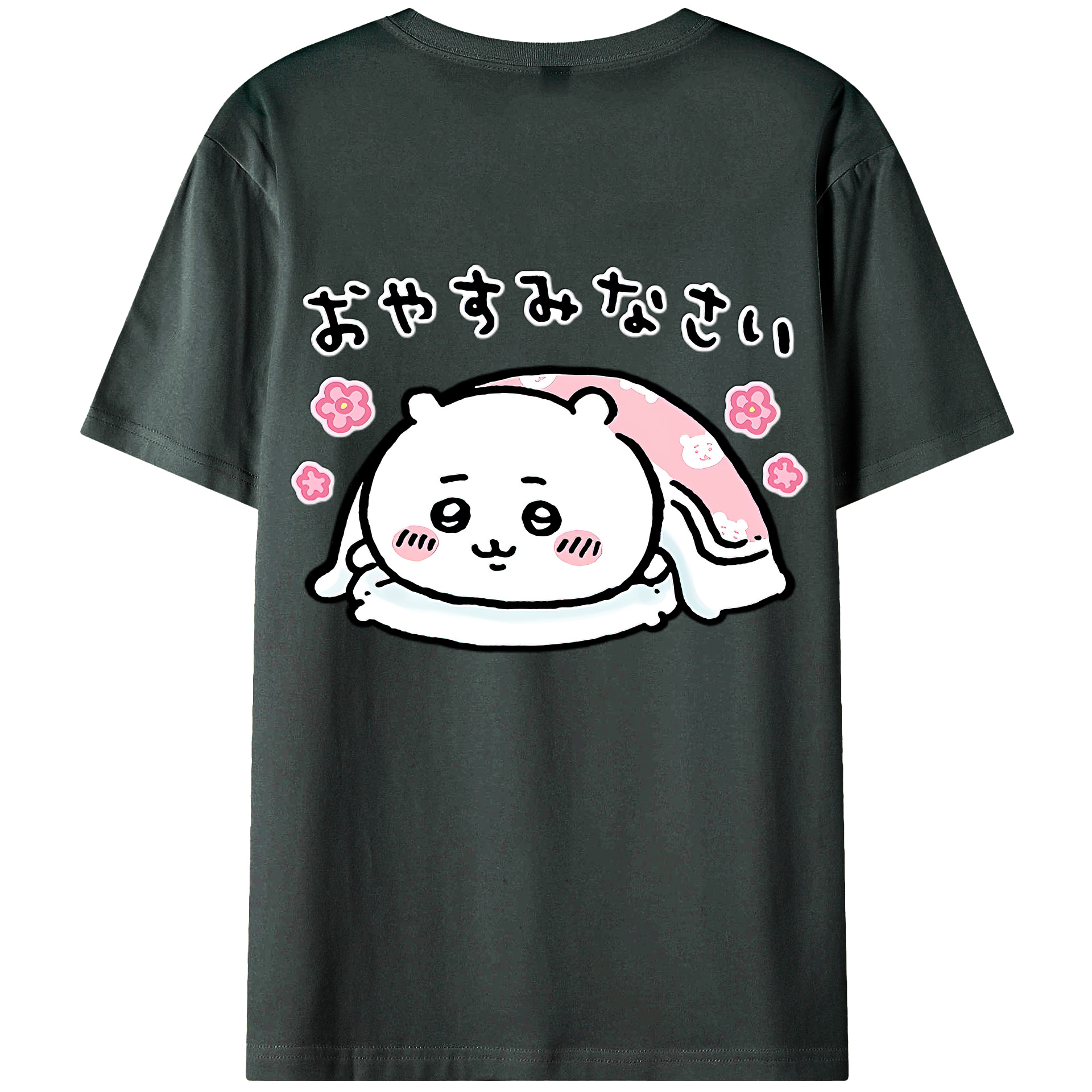 （画像用） ちいかわ ちいかわ Chii-kawa chiikawa 綿100％ メンズ半袖Tシャツ（バックプリント） 通気性
